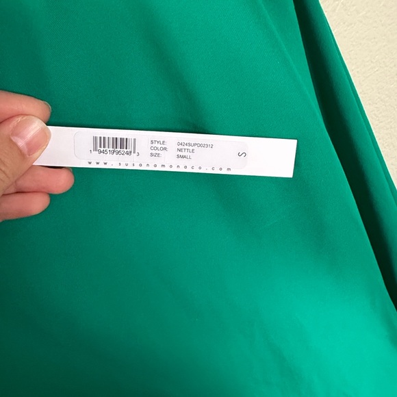 Susana Monaco Racer Back Tank Midi in Nettle - Picture 6 of 7